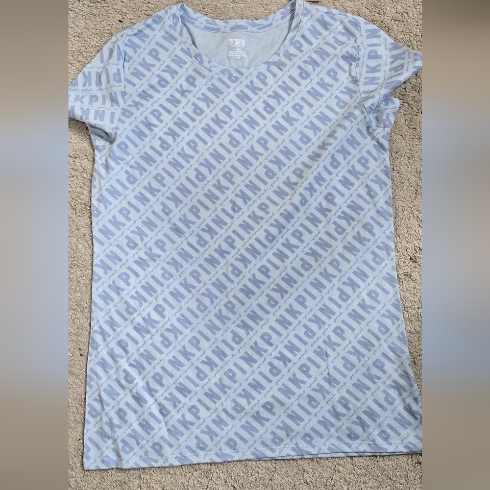 Victoria's Secret PINK Light Blue Shirt